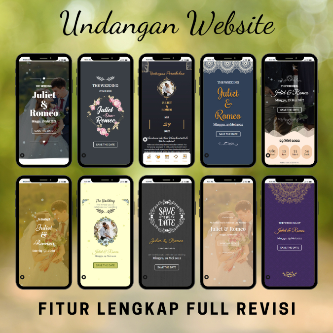 Jual Undangan Digital Website Pernikahan Murah Premium Fitur Lengkap