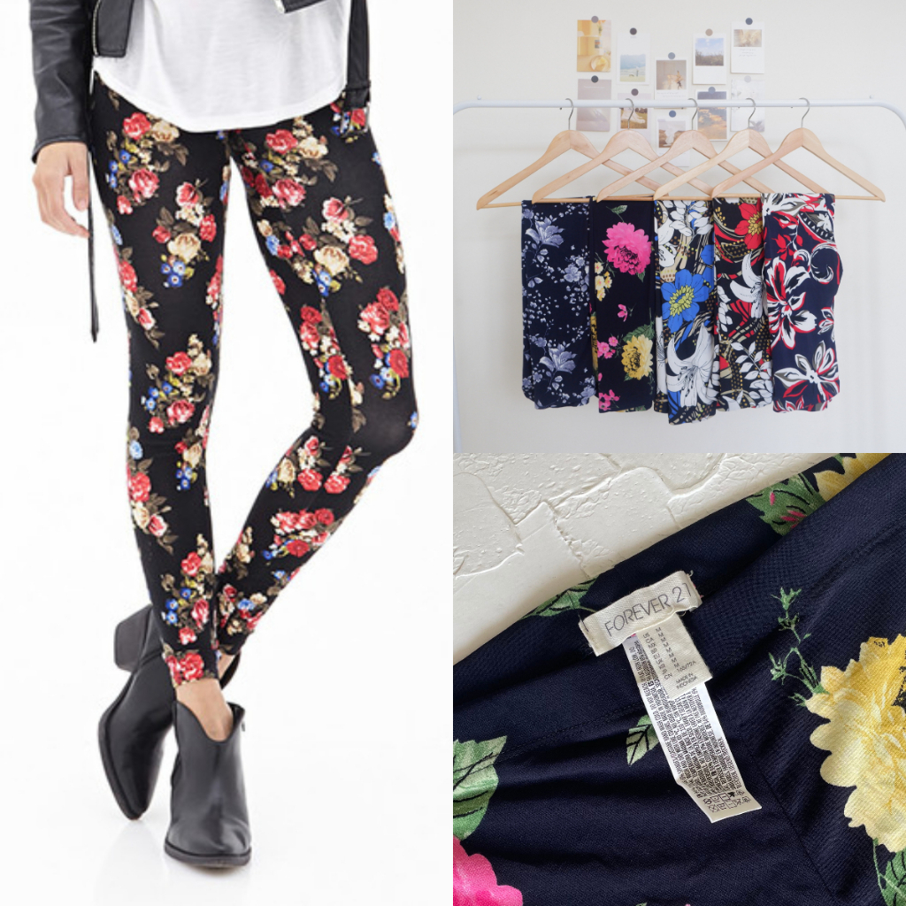 Floral leggings forever 21 best sale