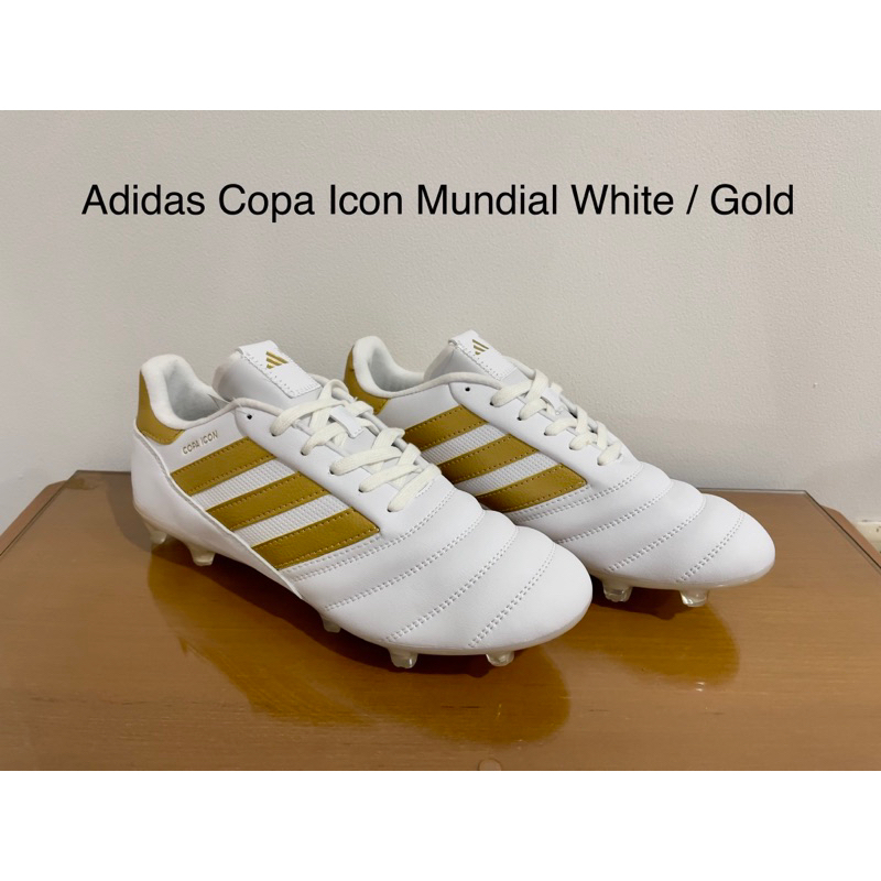 Jual Sepatu Bola Adidas Copa Icon Mundial White / Gold | Shopee Indonesia