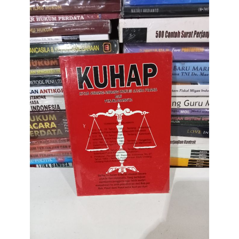 Jual Buku KUHAP KITAB UNDANG - UNDANG HUKUM ACARA PIDANA DAN ...