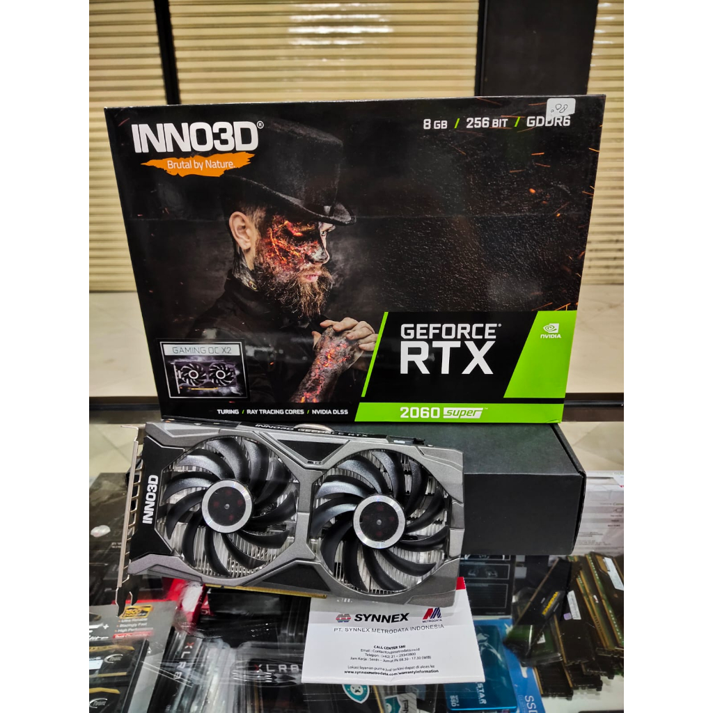 Jual VGA INNO3D RTX 2060 SUPER GAMING OC X2 8GB GDDR6 | Shopee Indonesia