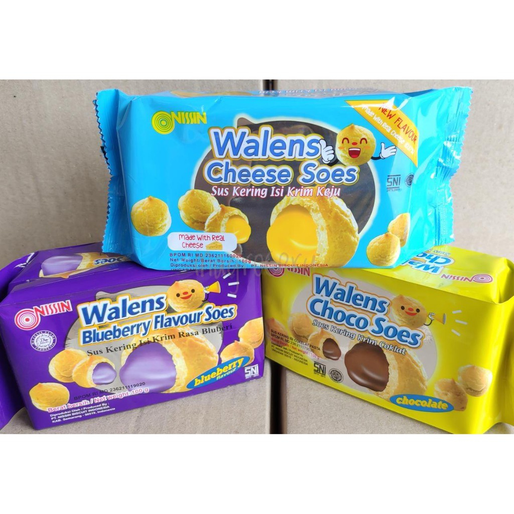 Jual Nissin Walens Soes 100 Gr Rasa Blueberry Cheese And Choco Soes Shopee Indonesia 2743