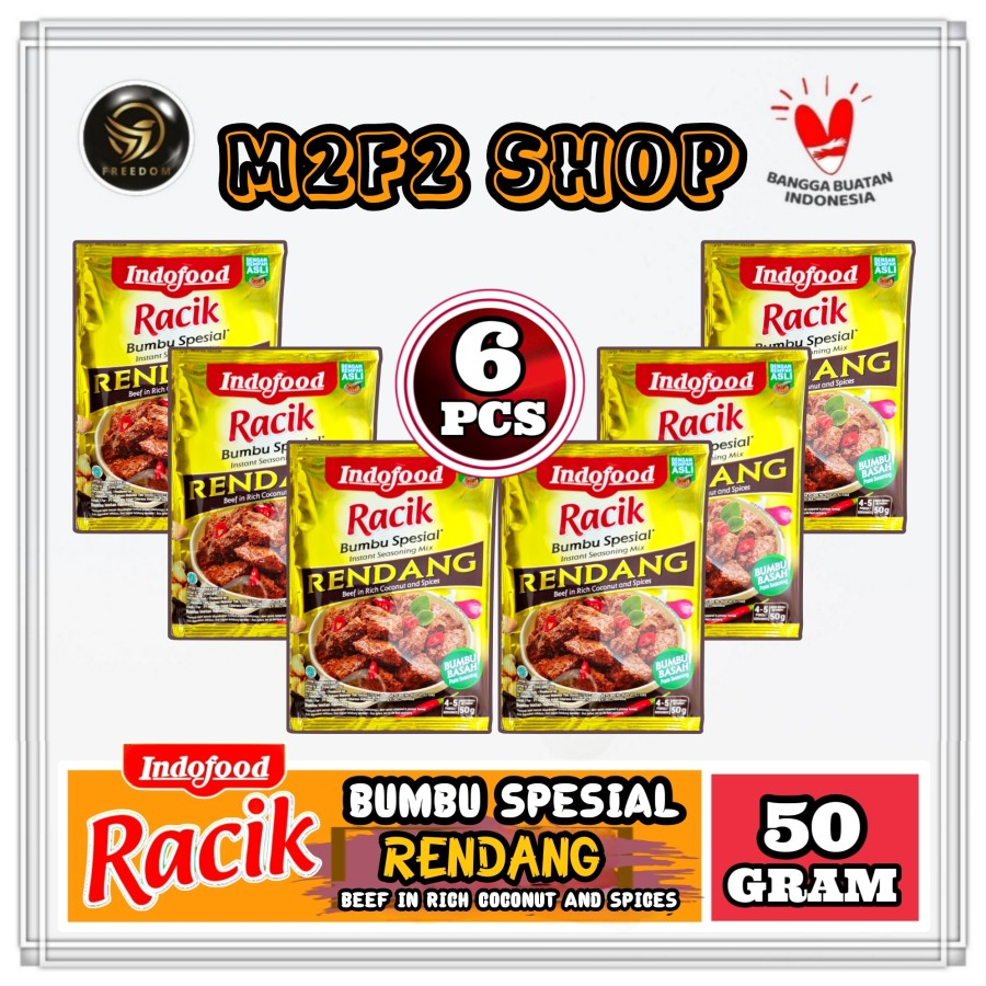 Jual Indofood Racik Bumbu Basah Spesial Rendang Beef in Rich - 50 gr ...