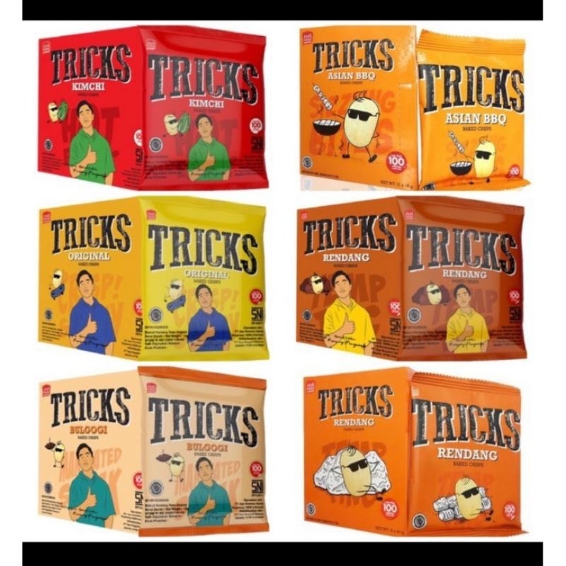 Jual Tricks Biskuit Kentang Potato Baked Chips (1 Box Isi 10 Pcs ...