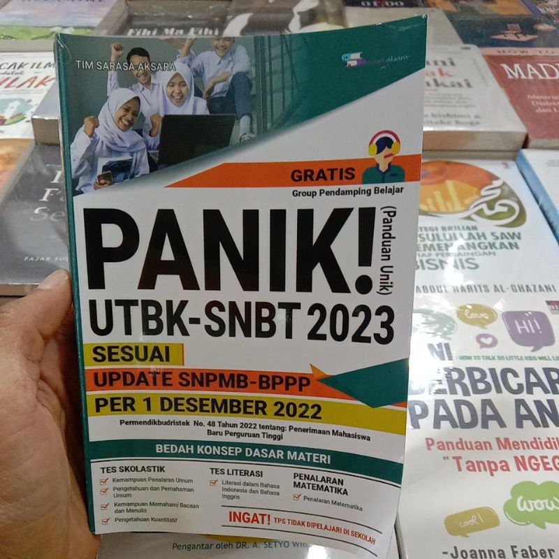Jual buku panik UTBKSNBT 2023 sesuai update SNPMB BPPP per 1 Desember