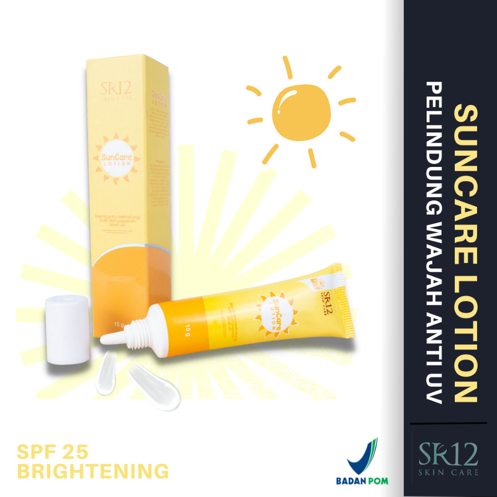 Jual SR12 Sunblock & Suncare Lotion SPF 30++ UVA UVB Sunscreen Melindungi Kulit dari Sinar UV