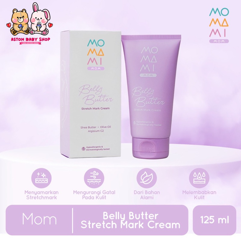 Jual Momami Belly Butter Stretch Mark Cream 125 ml Krim Anti Strech ...