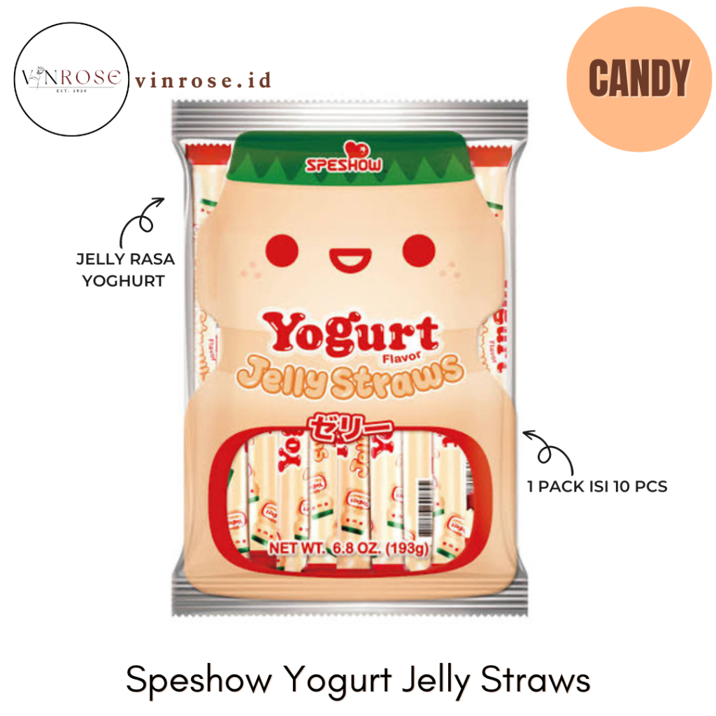 Jual [10 Pcs] Speshow Yogurt Jelly Straws Yoghurt Korea/ Permen Jeli