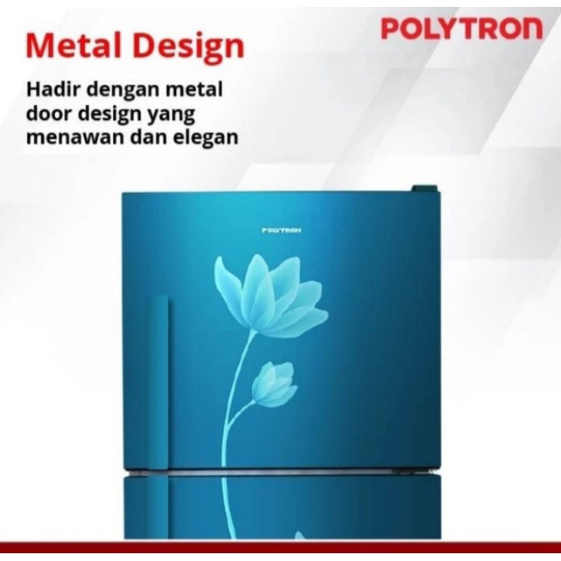 Jual Kulkas Polytron PRB-189 | 1 pintu PRB189 biru merah 180L 180 liter ...