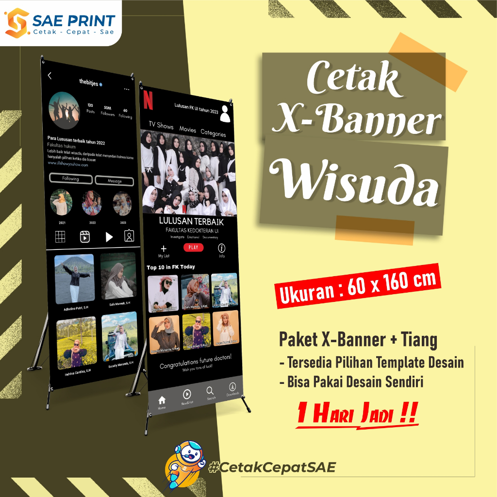 Jual X Banner Wisuda Kado Wisuda Hadiah Wisuda Banner Wisuda Wisuda Custom Spanduk 1 9327