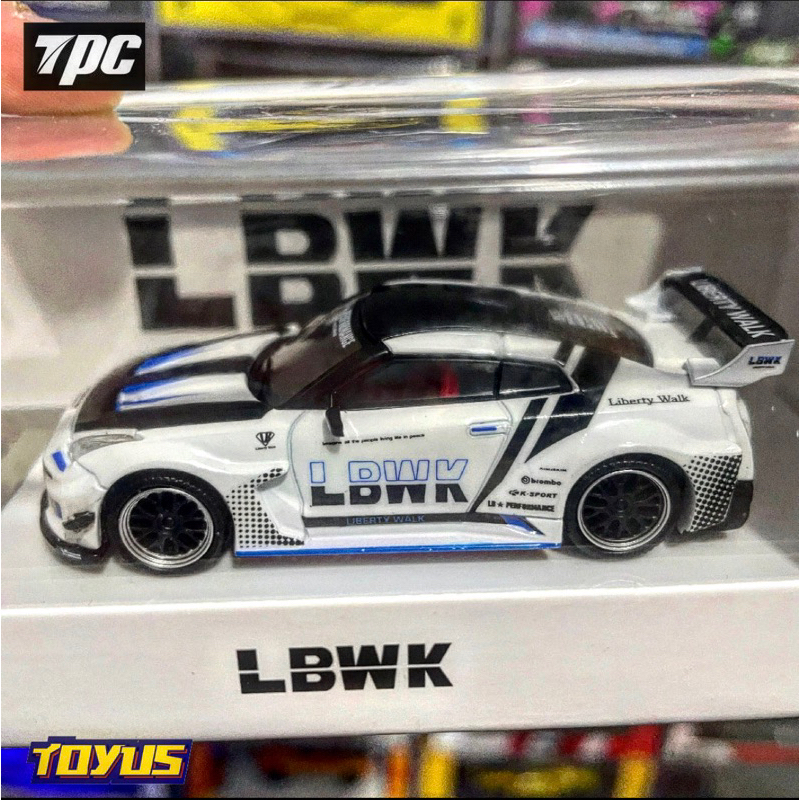 Jual TPC - NISSAN GTR R35 LBWK WHITE BLUE | Shopee Indonesia