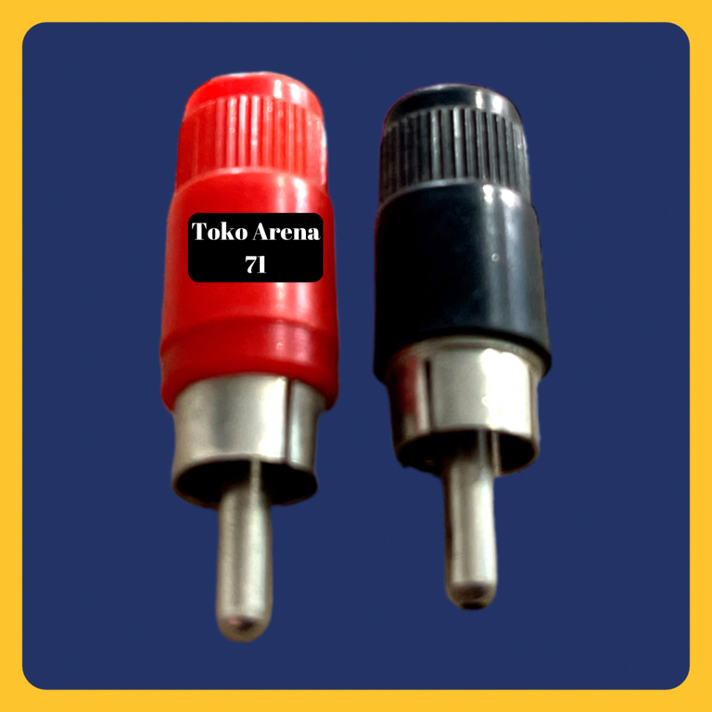 Jual Jack rca PVC plastik jek rca male | Shopee Indonesia