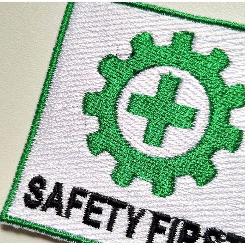 Jual Patch Emblem Bet Badge Bordir Komputer Logo K3 SAFETY FIRST ...
