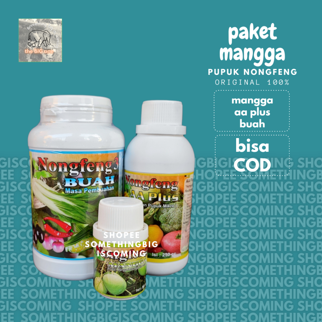 Jual Paket Pupuk Boster Booster Nongfeng Buah Mangga Agar Cepat Berbuah ...