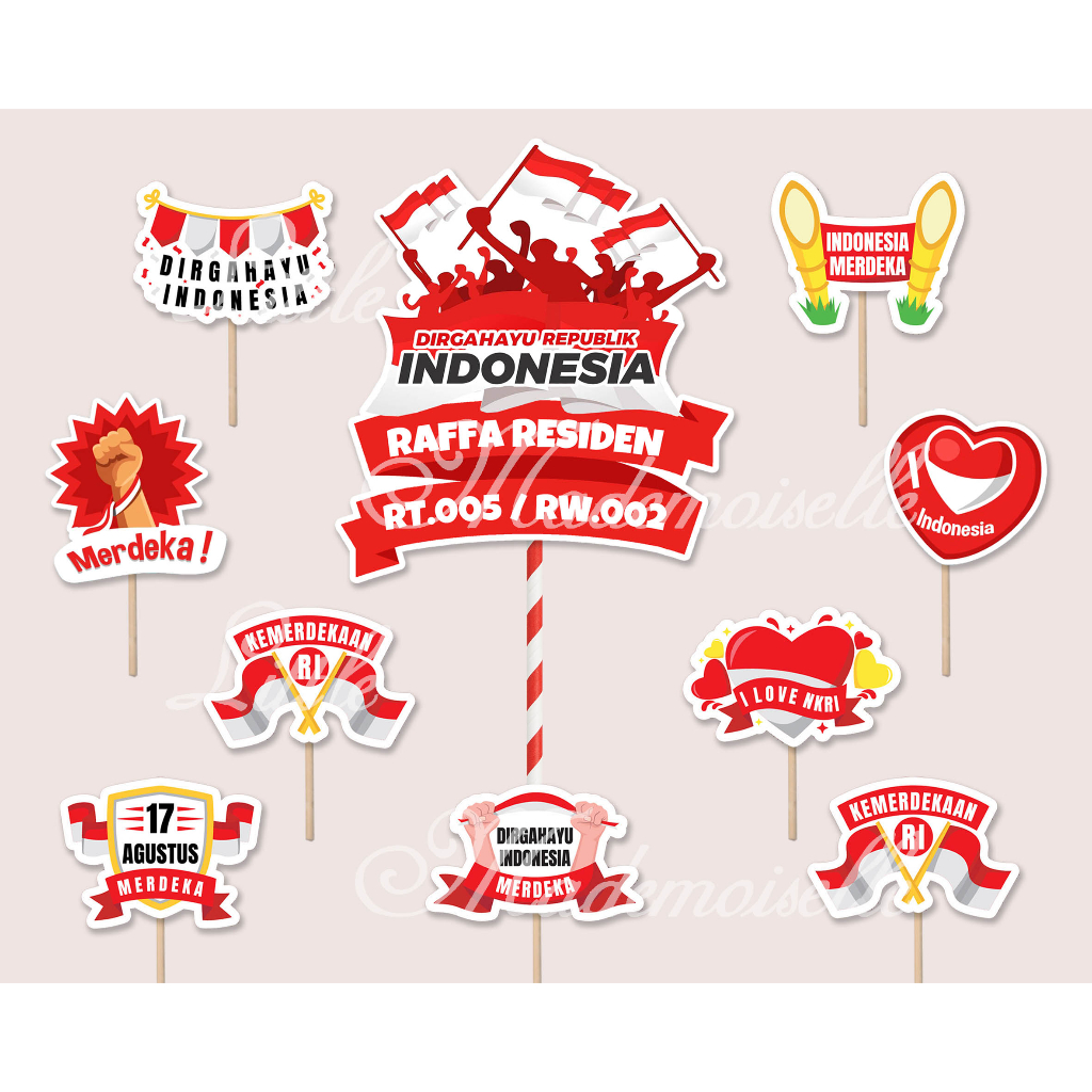 Jual Topper tumpeng 17 agustus / kemerdekaan / agustusan | Shopee Indonesia