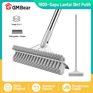 GM Bear Sikat Dorong Lantai Kamar Mandi (3 in 1) 1800 - Sikat Pembersih Dinding WC Wiper Dorong Serokan