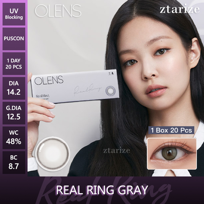 Jual ztarize - Ready Stock - OLENS Real Ring Gray 1 Day Daily Soft ...