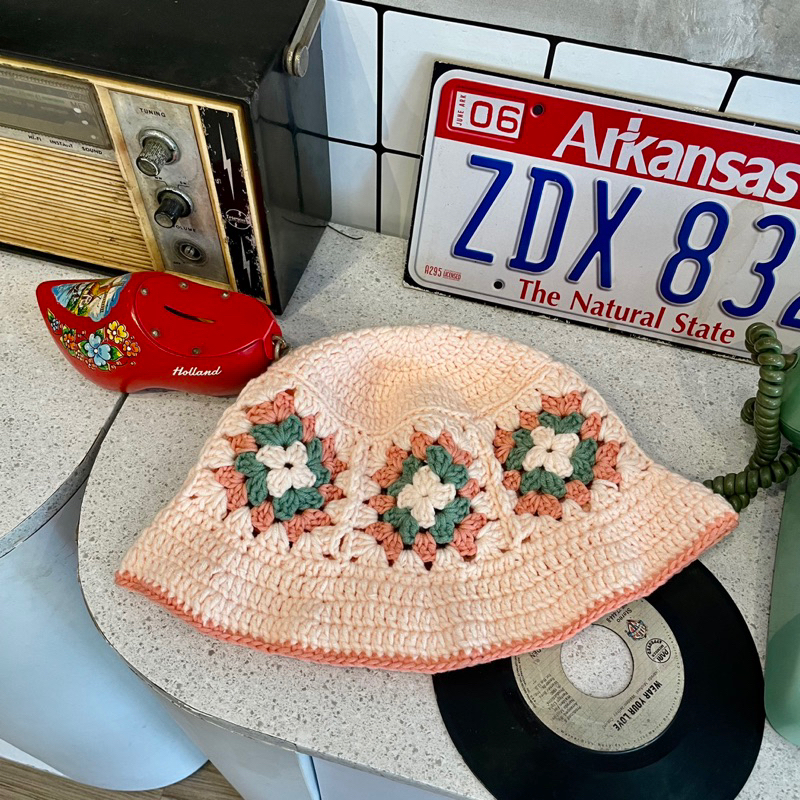Jual Topi Rajut Granny Square | Shopee Indonesia