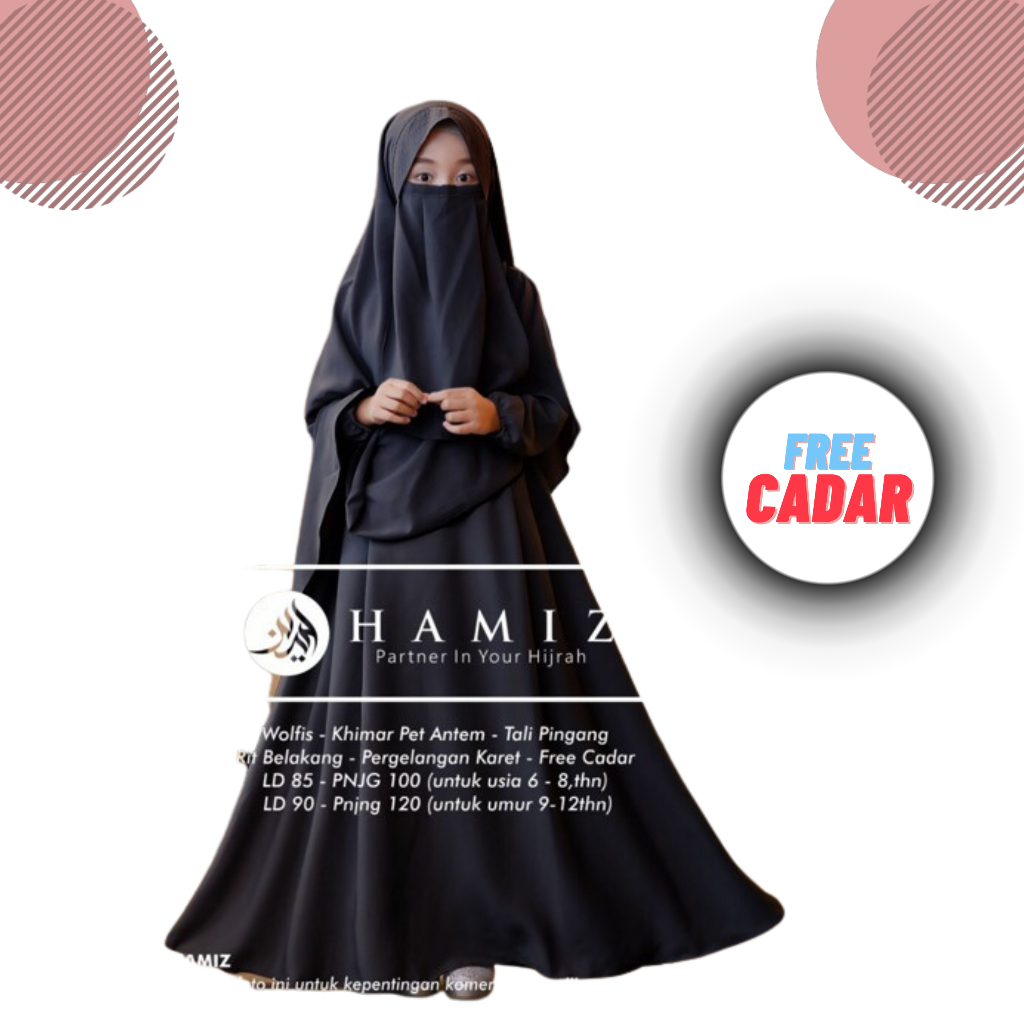 Jual Gamis Muslim Anak Perempuan Umur 7 - 15 Tahun Terbaru | Baju Anak