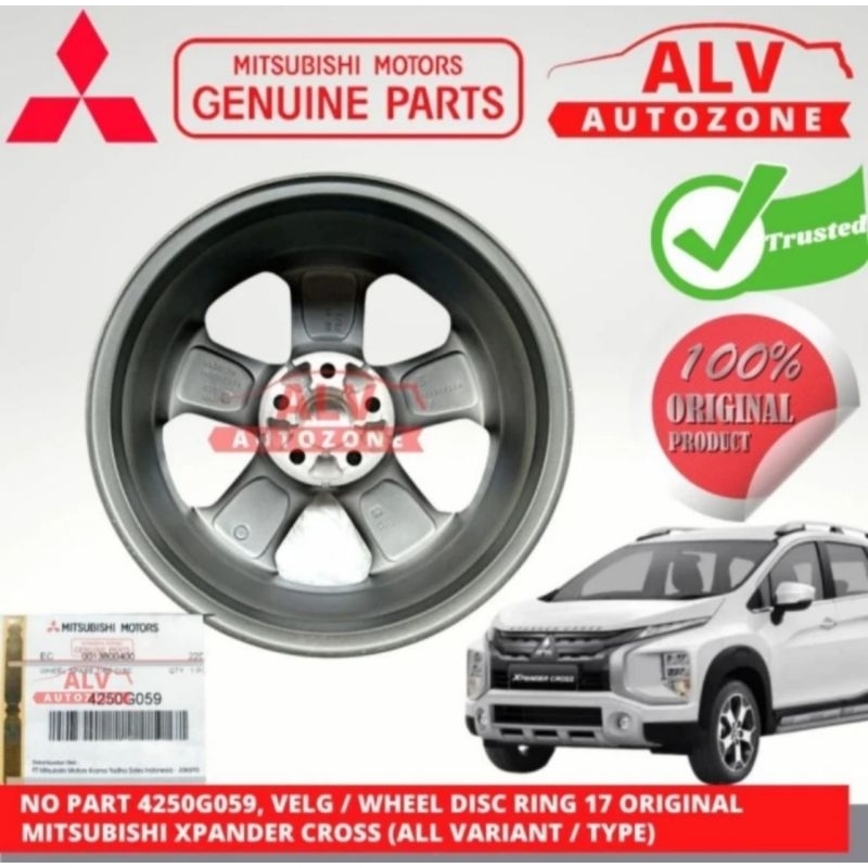 Jual VELG / WHEEL DISC RING 17 ORIGINAL MITSUBISHI XPANDER CROSS (ALL ...