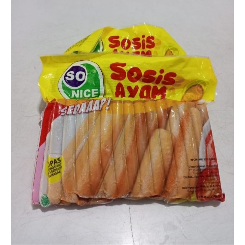 Jual So Nice Sosis Ayam 1kg Shopee Indonesia