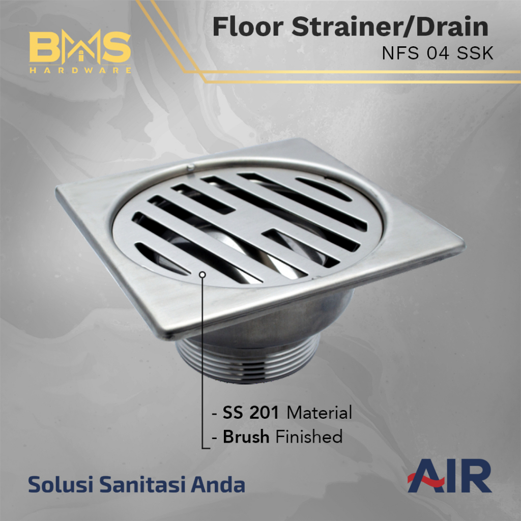 Jual Air Floor Strainer Saluran Pembuangan Air Lantai Drainage Nfs