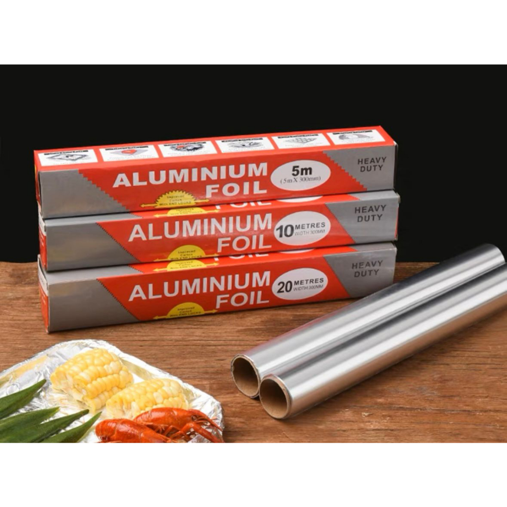 Jual ALUMINIUM FOIL HEAVY DUTY 30cm x 5 M & 30cm x 10 M /KERTAS