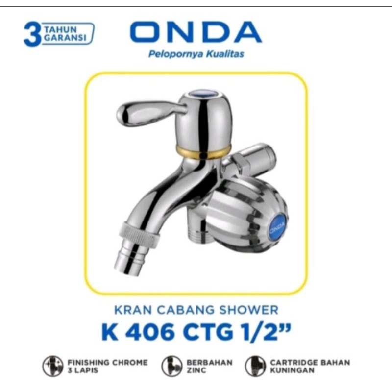 Jual KERAN CABANG SHOWER K406 CTG ONDA ½" | Shopee Indonesia