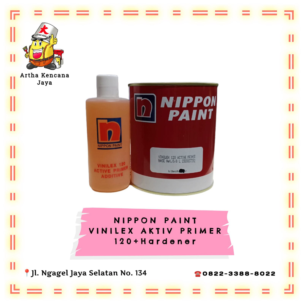 Jual NIPPON PAINT VINILEX AKTIV PRIMER 120+Hardener 1 Liter Shopee