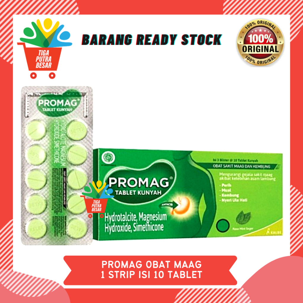 Jual PROMAG OBAT MAAG 1 BLISTER 10 TABLET | Shopee Indonesia