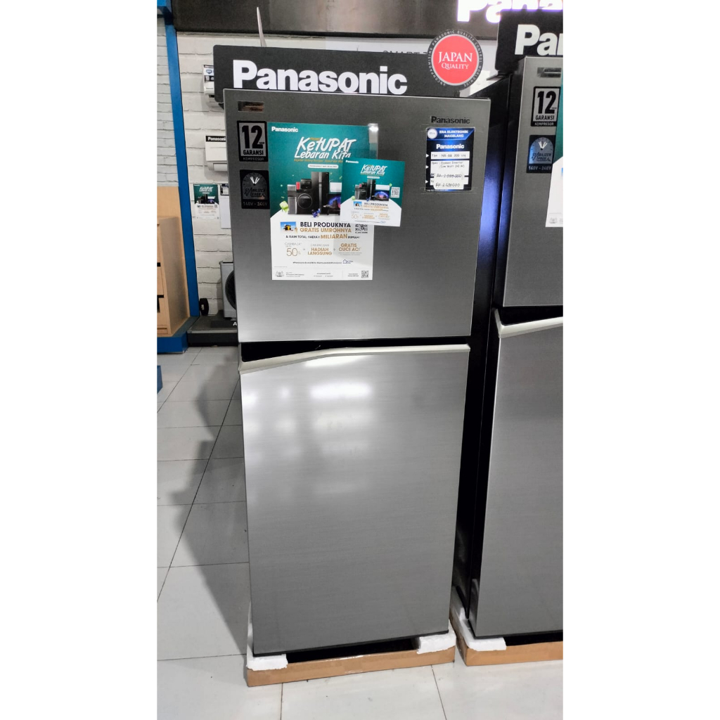 Jual Kulkas Pintu Panasonic Nr Bb Vh Silver Eco Navi Inventer Garansi Resmi Shopee Indonesia