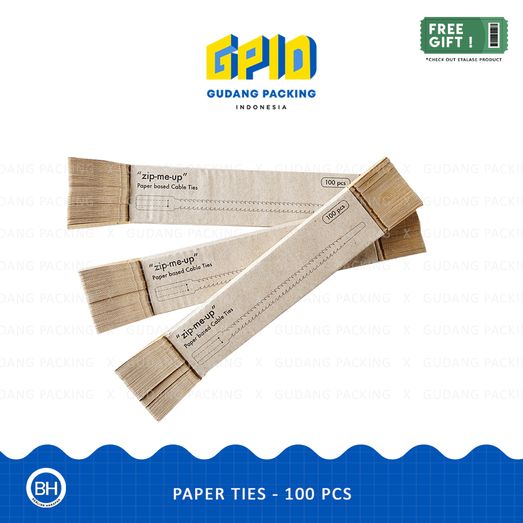 Jual GPID PAPER TIES - Eco Friendly Cable Ties / Cable Ties Kertas ...