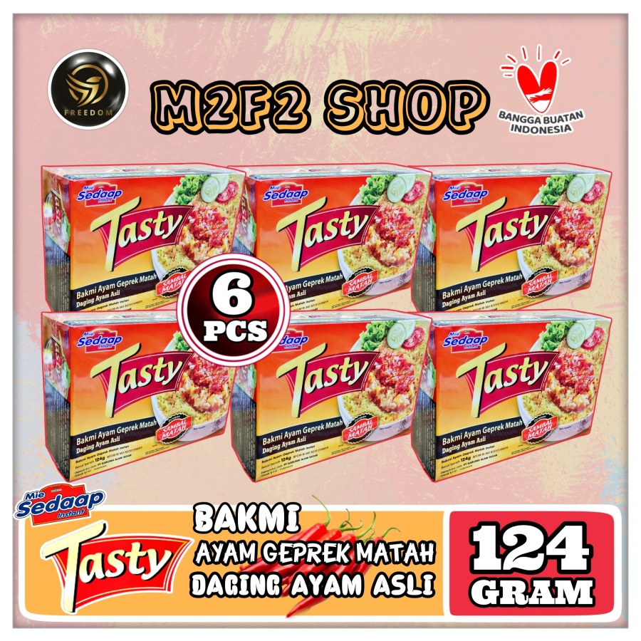 Jual Mie Ayam Sedaap Tasty Bakmi Daging Ayam Geprek Matah 124 Gr