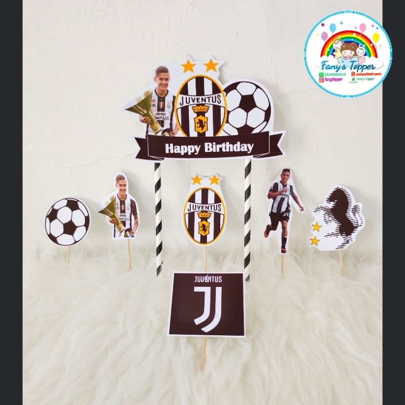 Jual Topper Juventus Topper Sepak Bola Topper Happy Birthday Topper