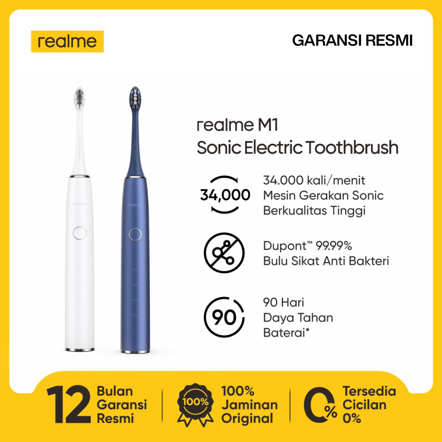Jual realme N1 / realme M1 Sonic Electric Tootbrush (Sikat Gigi