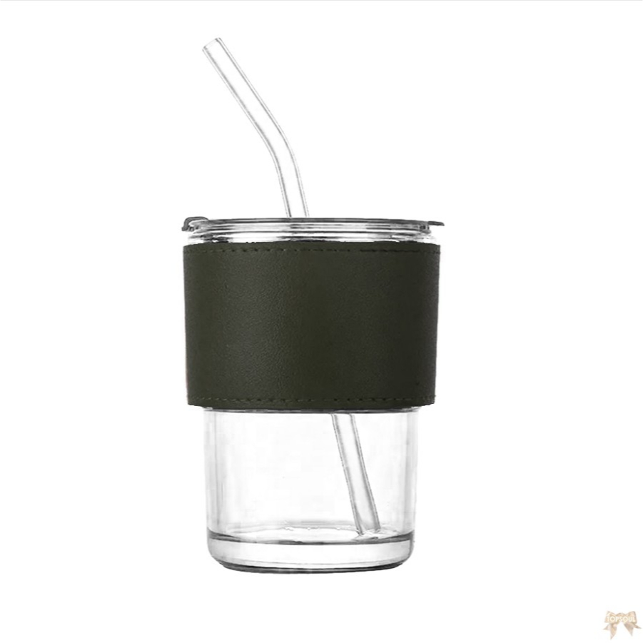 Jual Tumbler Kaca Aesthetic Vintage 400ml Sedotan Cup Botol Minum Gelas Mug Shopee Indonesia 2672