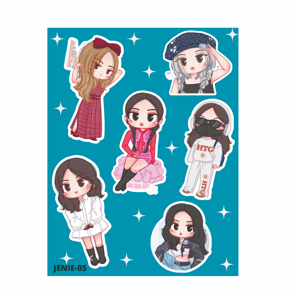 Jual STIKER JENNIE BLACKPINK | KPOP | CUTE KARTUN | Shopee Indonesia