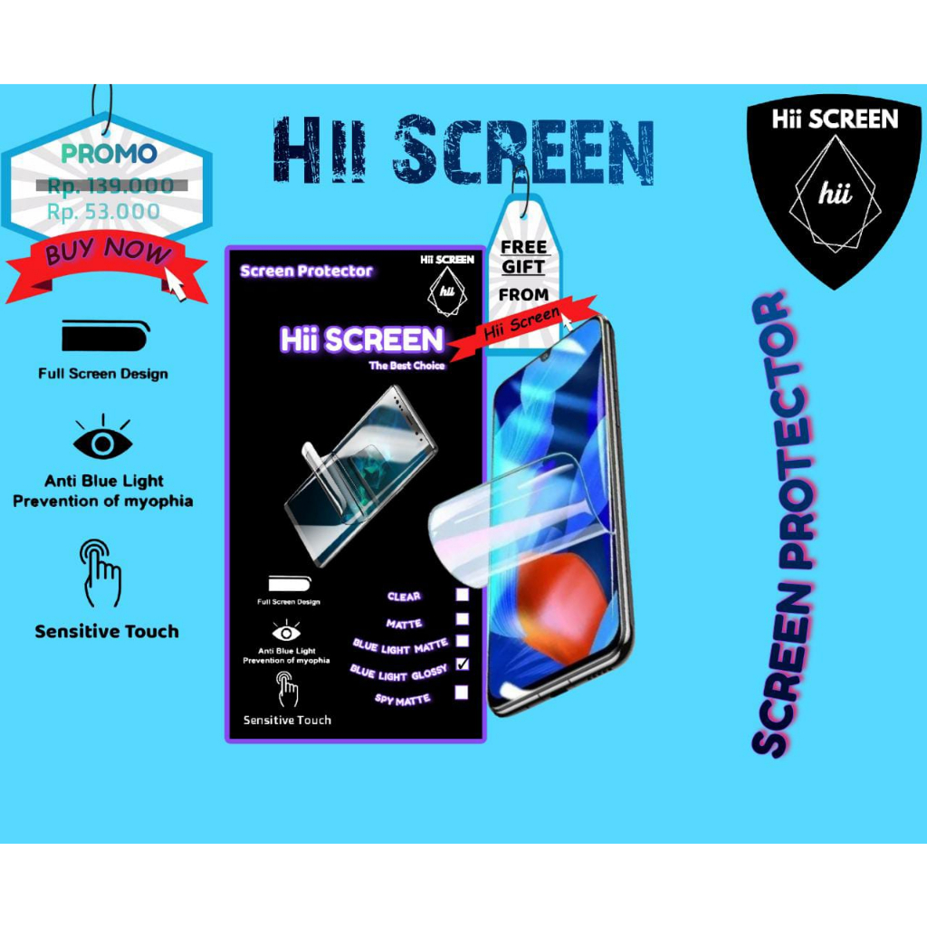 Jual Hii Screen Anti Gores Lentur Infinix Pelindung layar Handphone ...