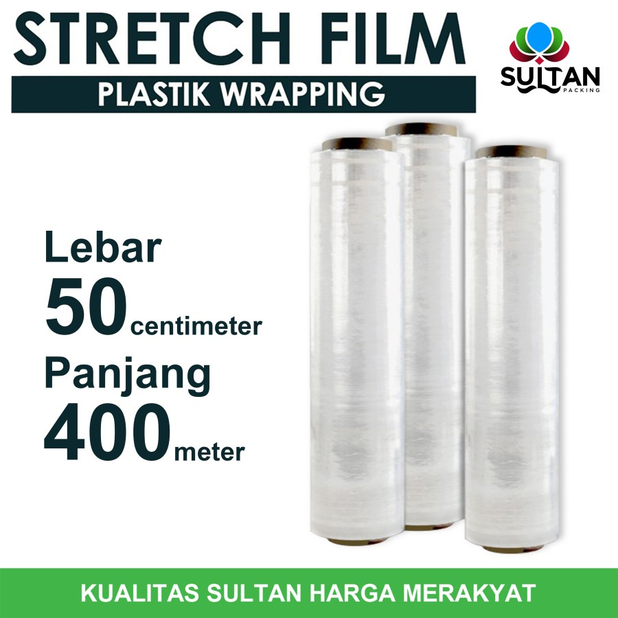 Jual Stretch Film Plastik Wrapping Bening 50centimeter Satuan Delkowrap ...