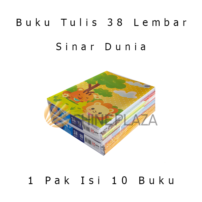 Jual [PACK] Buku Tulis SIDU 38 Lembar 1 Pak Isi 10 Buku Sinar Dunia ...