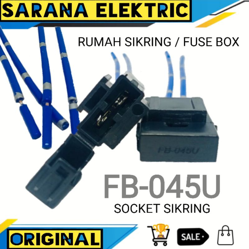 Jual Socket Sikring Sekring Sekering Fuse Holder Box Rumah Dx Tancap Besar Fb U Shopee