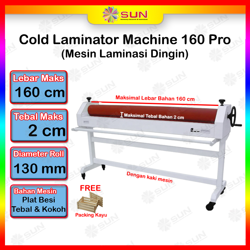 Jual Alat Mesin Laminating Laminasi Dingin Cold Laminator 1600 mm