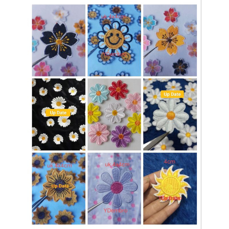 Jual Bunga Susun Tabur iron patch | Shopee Indonesia