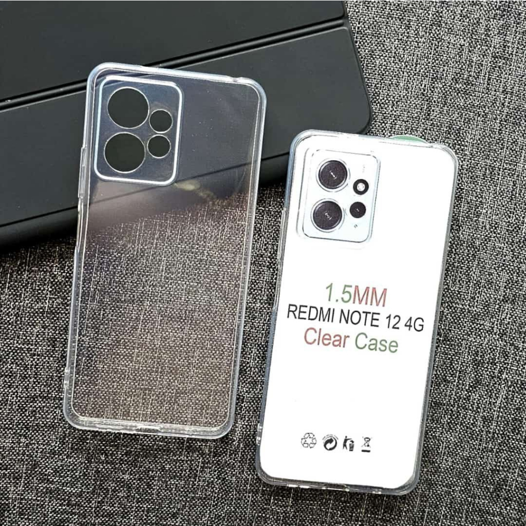 Jual Case Xiaomi Redmi Note 12 Casing Clear HD KETEBALAN 2MM BENING ...