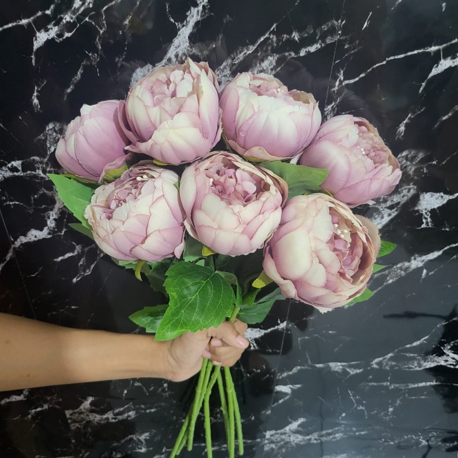 Jual Bunga peony artificial bunga hias K1 | Shopee Indonesia