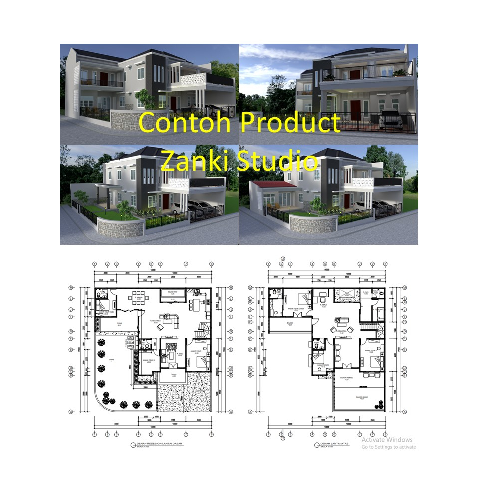 Jual Jasa Gambar Kerja || Ruko/Gudang || Design || Paket 1, 2 & 3 ...