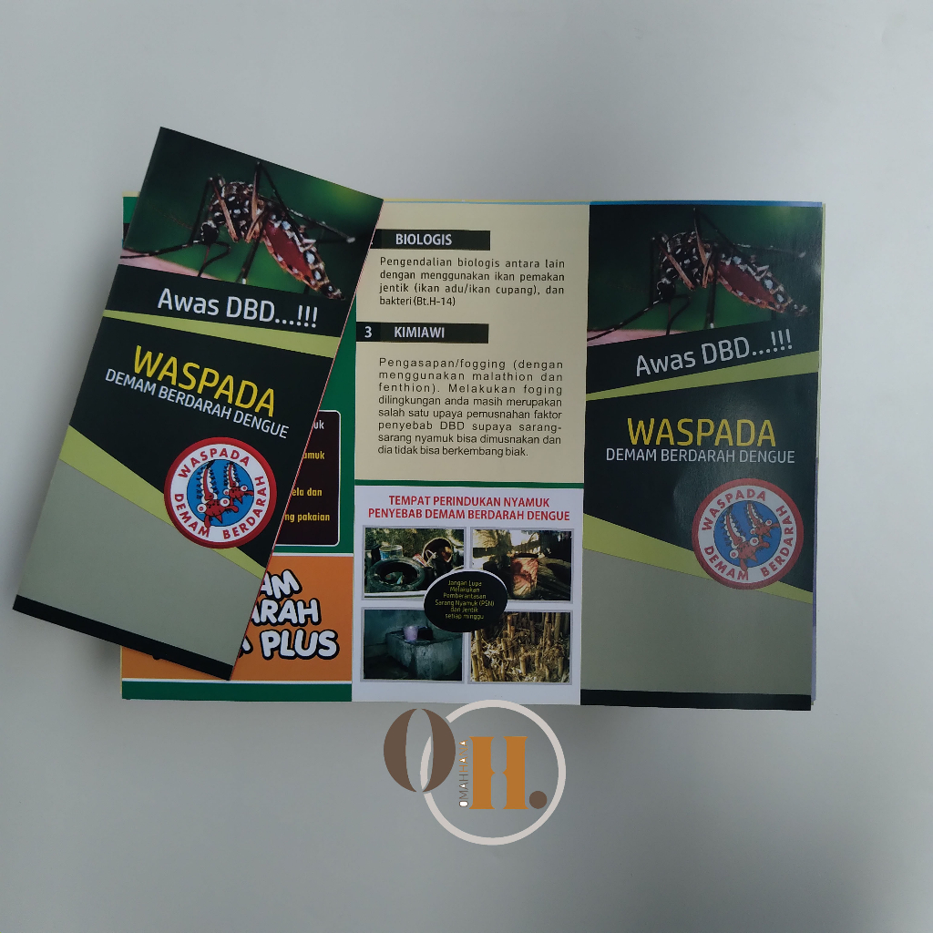 Jual Leaflet DBD - Leaflet Waspada Demam Berdarah Dengue - DB - Brosur ...