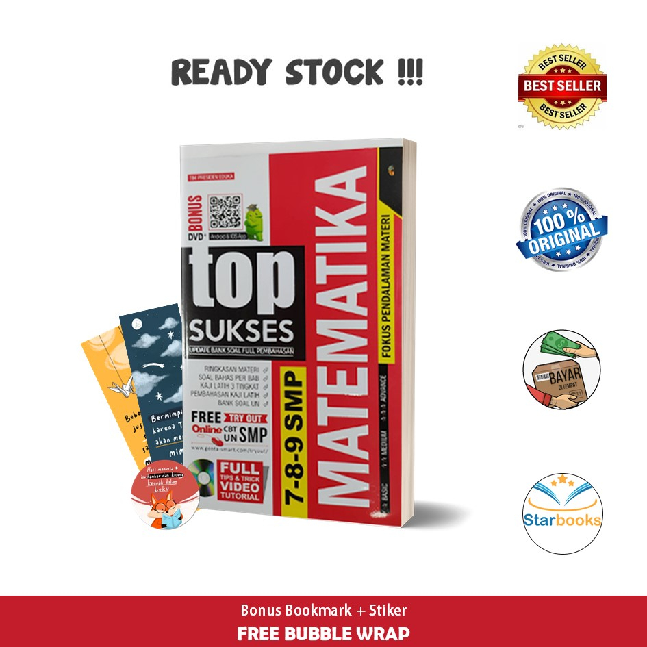 Jual Buku Top Sukses Update Bank Soal Pembahasan Matematika Smp 789 Genta Smart Pendidikan 1669