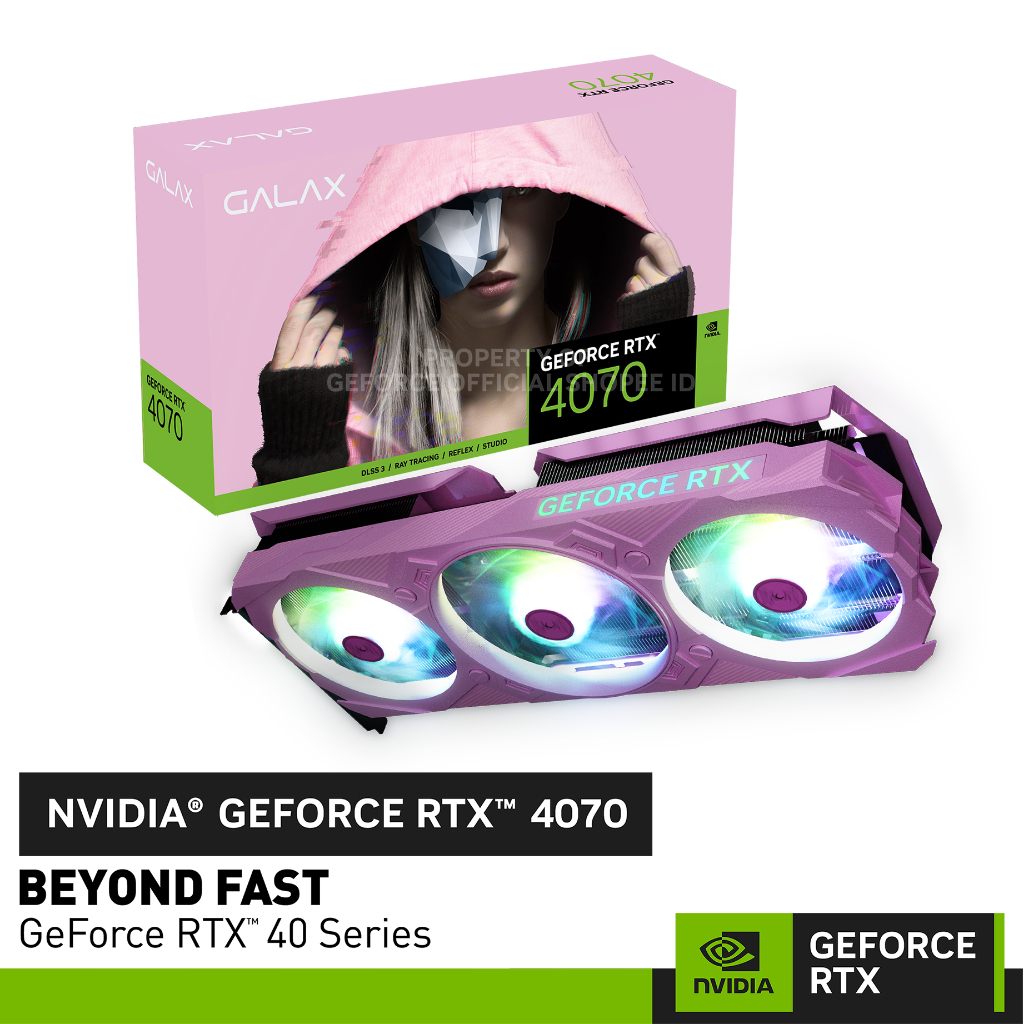 Jual GALAX GeForce RTX 4070 EX GAMER (1Click OC) PINK EDITION ARGB