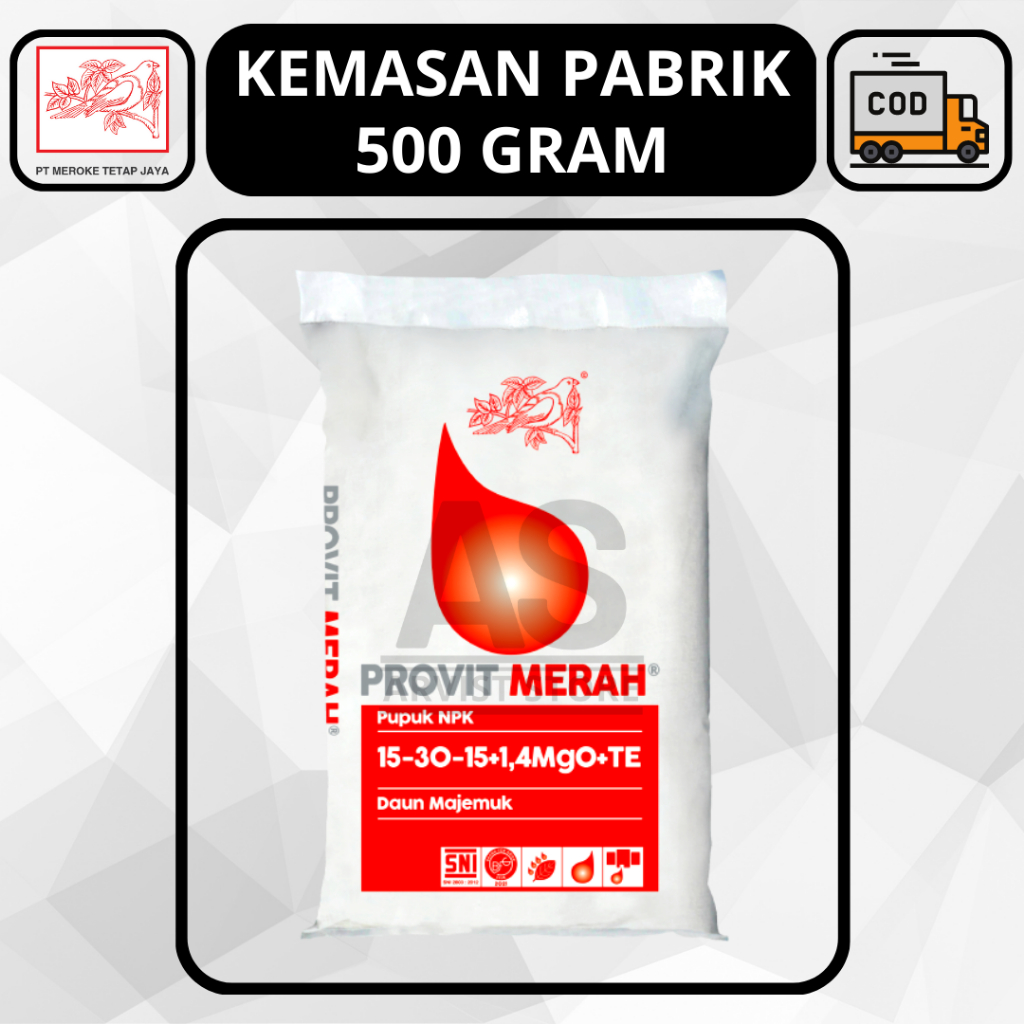 Jual Pupuk MEROKE PROVIT MERAH 500 Gram Kemasan Pabrik NPK | Shopee ...
